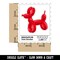Balloon Animal Dog Waterproof Vinyl Phone Tablet Laptop Water Bottle Sticker Set - 5 Pack